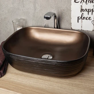 Håndvask <strong>Marvyn</strong>  Bronze Mat 46x33 cm