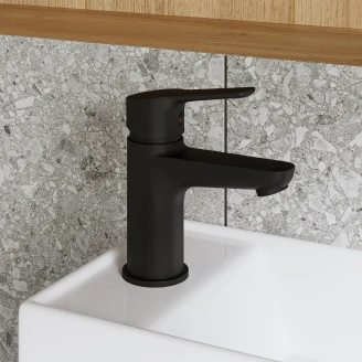 Håndvaskarmatur <strong>Norton</strong> Sort Matt