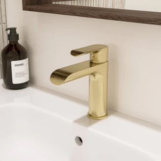 Håndvaskarmatur <strong>Lore</strong>  Guld Mat