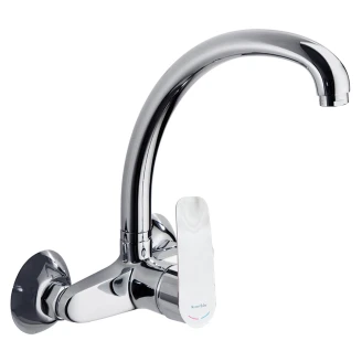 Vægmonteret Køkkenarmatur <strong>Coren</strong>  Krom Blank