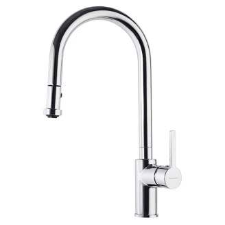 Køkkenarmatur <strong>Kovren</strong>  Krom Blank med Udtrækkeligt Metalhoved