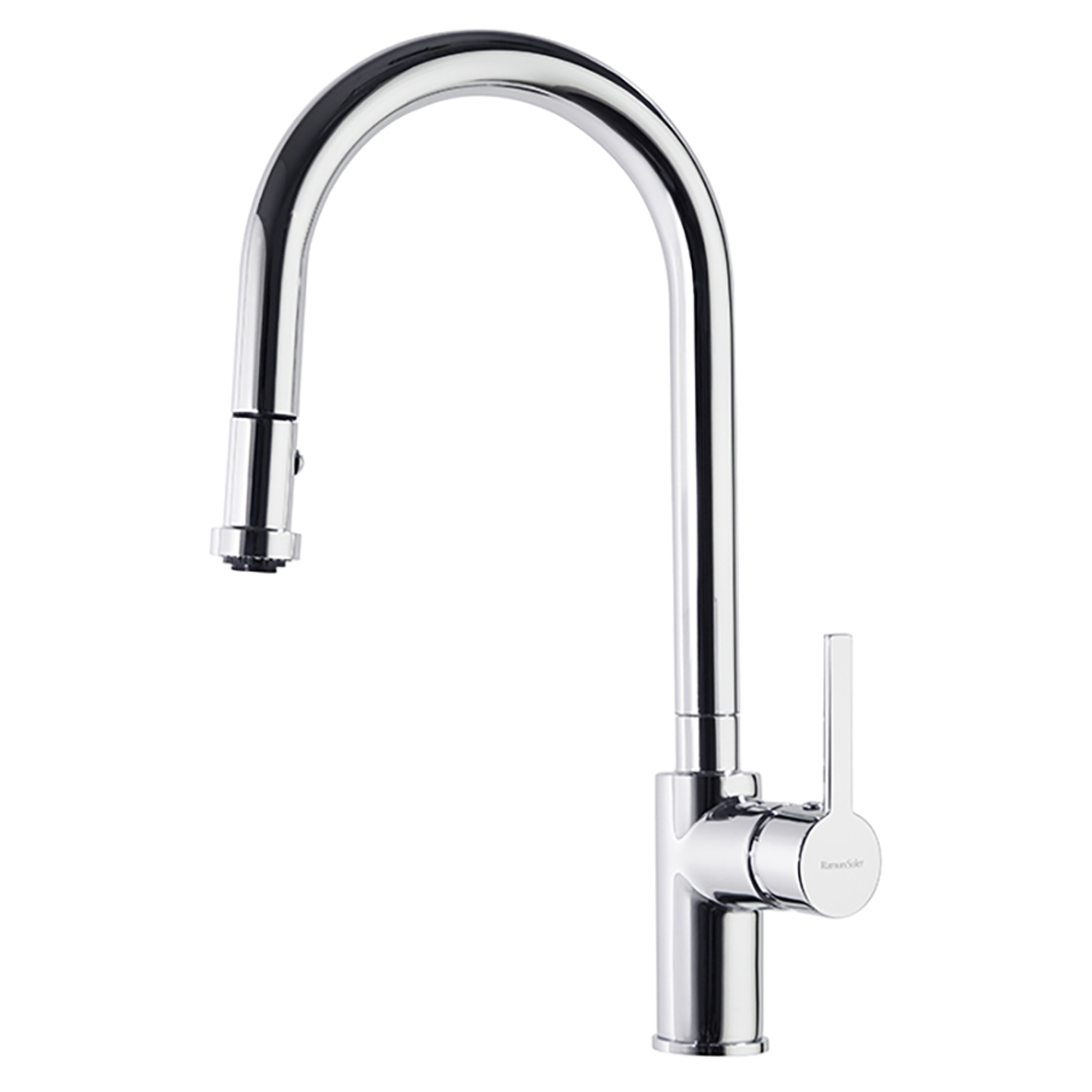 Køkkenarmatur Kovren Krom Blank med Udtrækkeligt Metalhoved