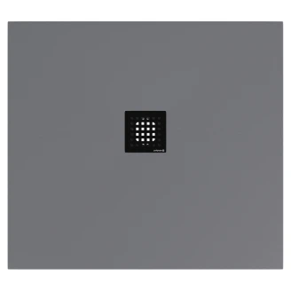 Støbt Marmor Brusekar <strong>Marcelle</strong>  100x90 cm Grå Mat