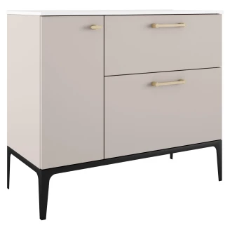 Underskab Guld <strong>Ombra</strong>  Beige 100 cm Höger med Vask Hvid & Ben