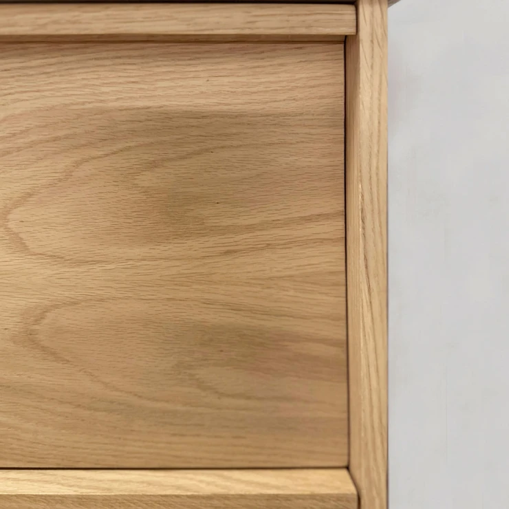 Komplet Badeværelsesmøbel Ekskär Ek 80 cm med Cosentino Brun Bordplade, Højskab, Spejl, Vask, Håndvaskarmatur & Bundventil