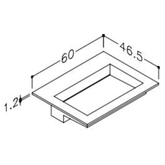 Håndvask <strong>Corian N</strong>  Hvid Mat 60 cm