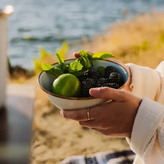 Barebones Sæt med Skåle 2 stk <strong>Ivra</strong> Æggeskalshvid