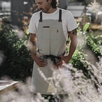 Barebones Forklæde <strong>Cowboy</strong>  Lysegrå