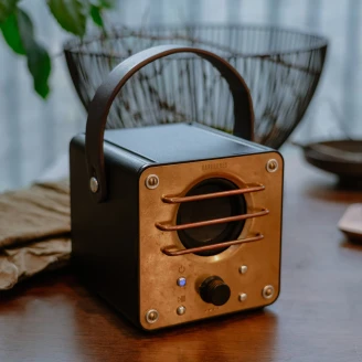 Barebones Højttaler <strong>Block Tower</strong>  Guld, Sort