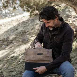 Barebones Stor Opbevaringslomme med Lynlås <strong>Neelum</strong> Brun