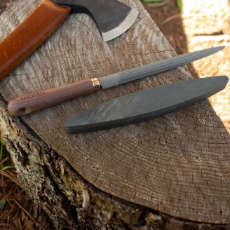 Barebones Slibe- og Brynesæt med Hylster <strong>Woodsman</strong>  Sort