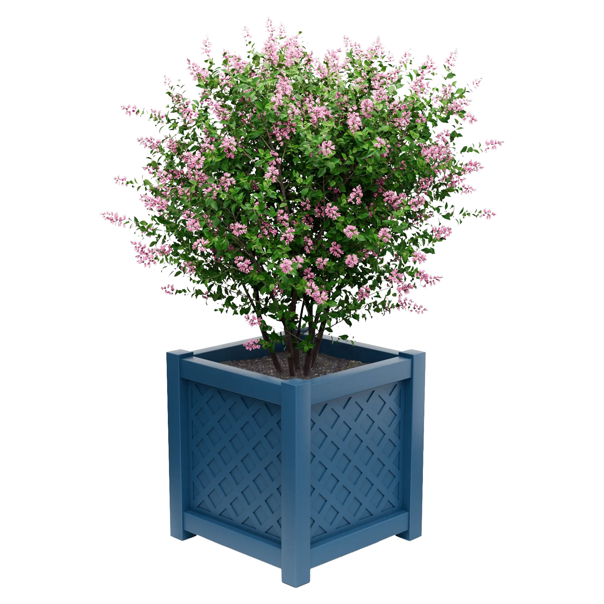 Udendørskrukke Metal Bloomsbury Azurblå 60 cm