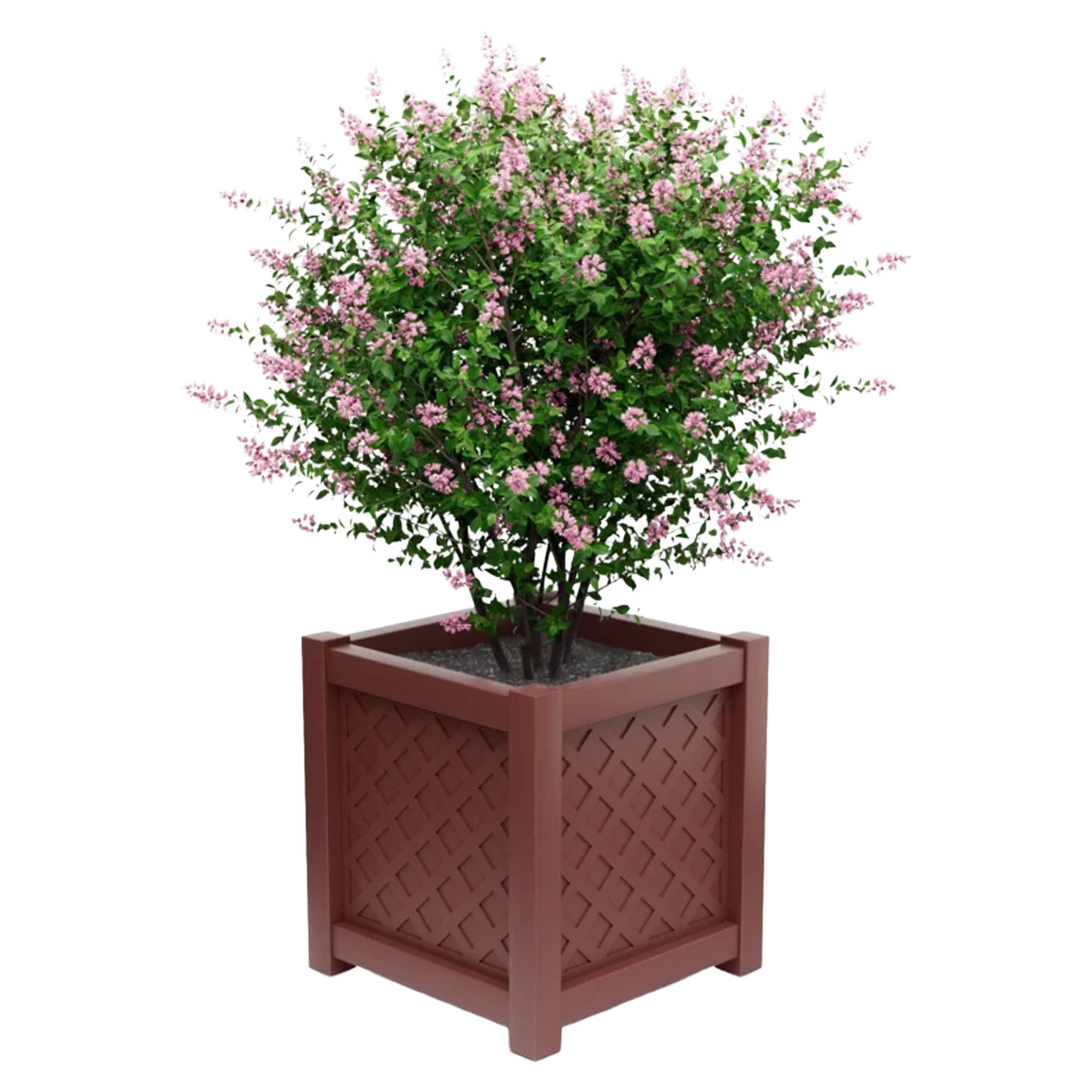 Udendørskrukke Metal Bloomsbury Rubinrød 75 cm