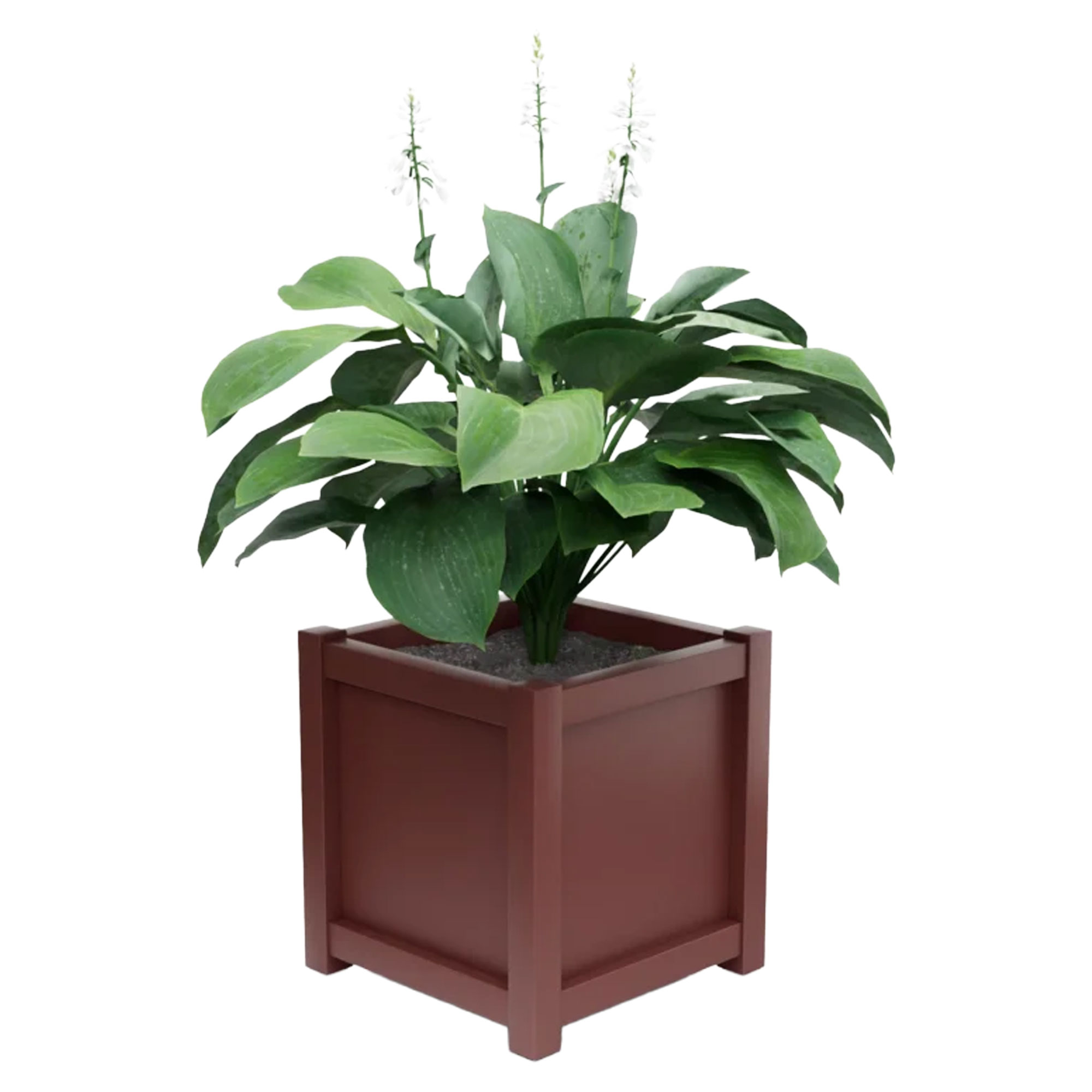 Udendørskrukke Metal Elmsford Rubinrød 60 cm