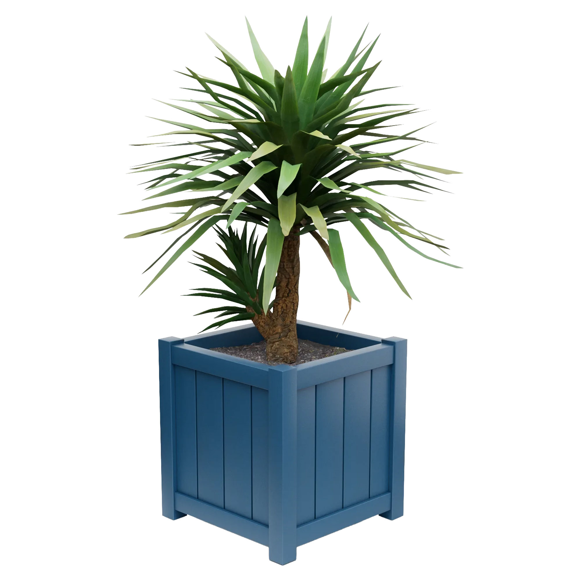 Udendørskrukke Metal Edenbridge Azurblå 60 cm