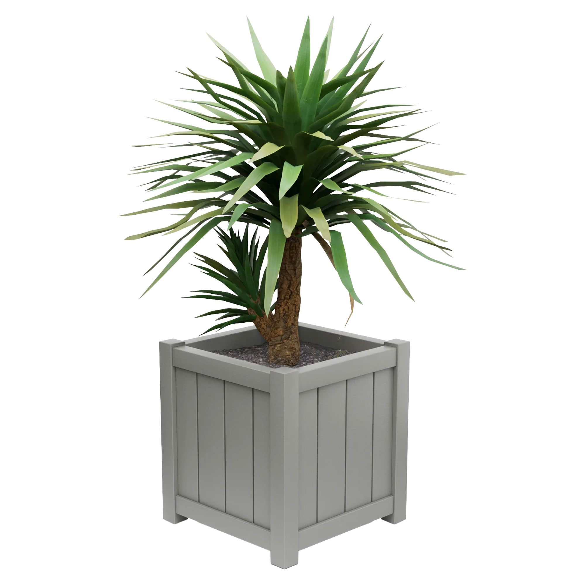 Udendørskrukke Metal Edenbridge Støvgrå 60 cm