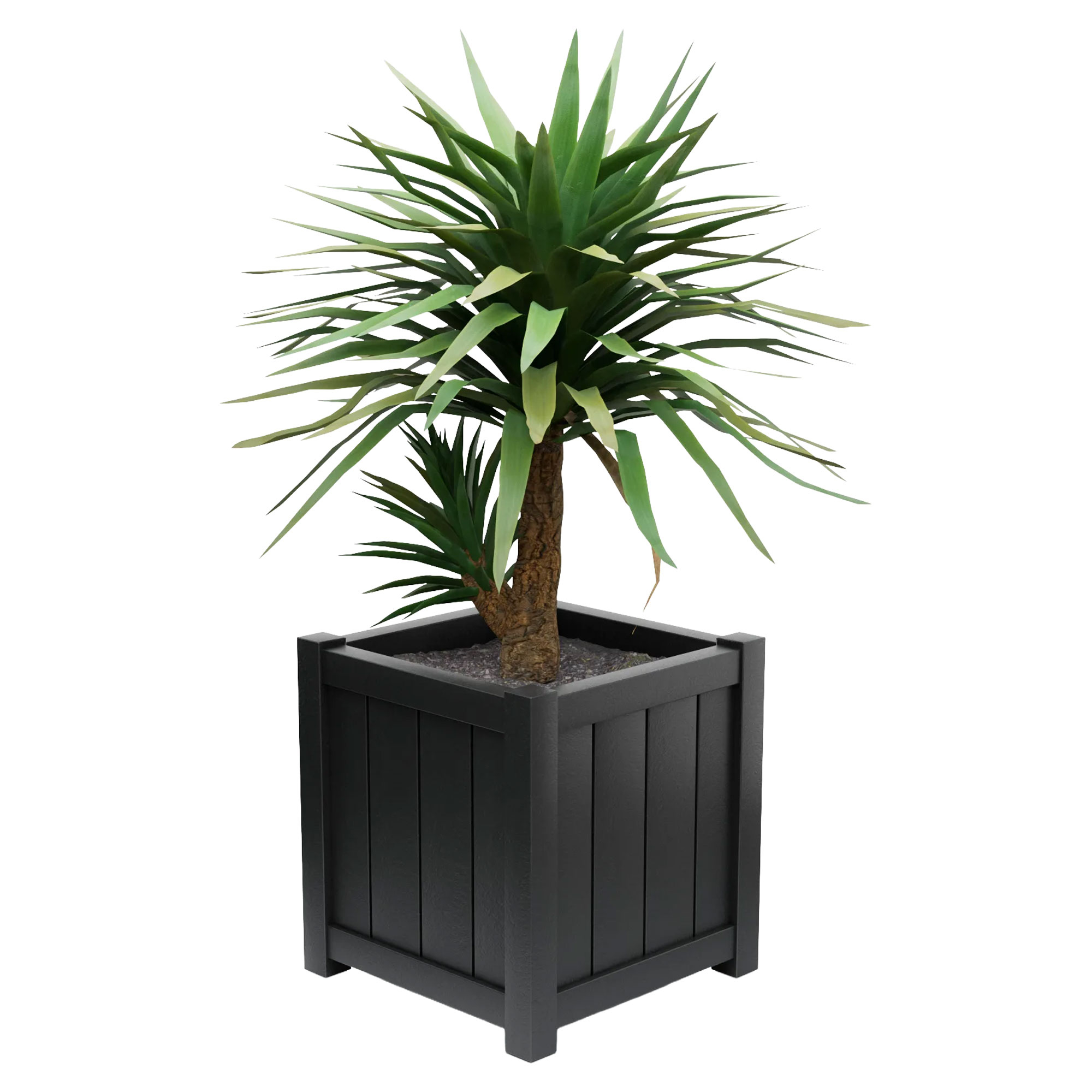 Udendørskrukke Metal Edenbridge Sort 60 cm