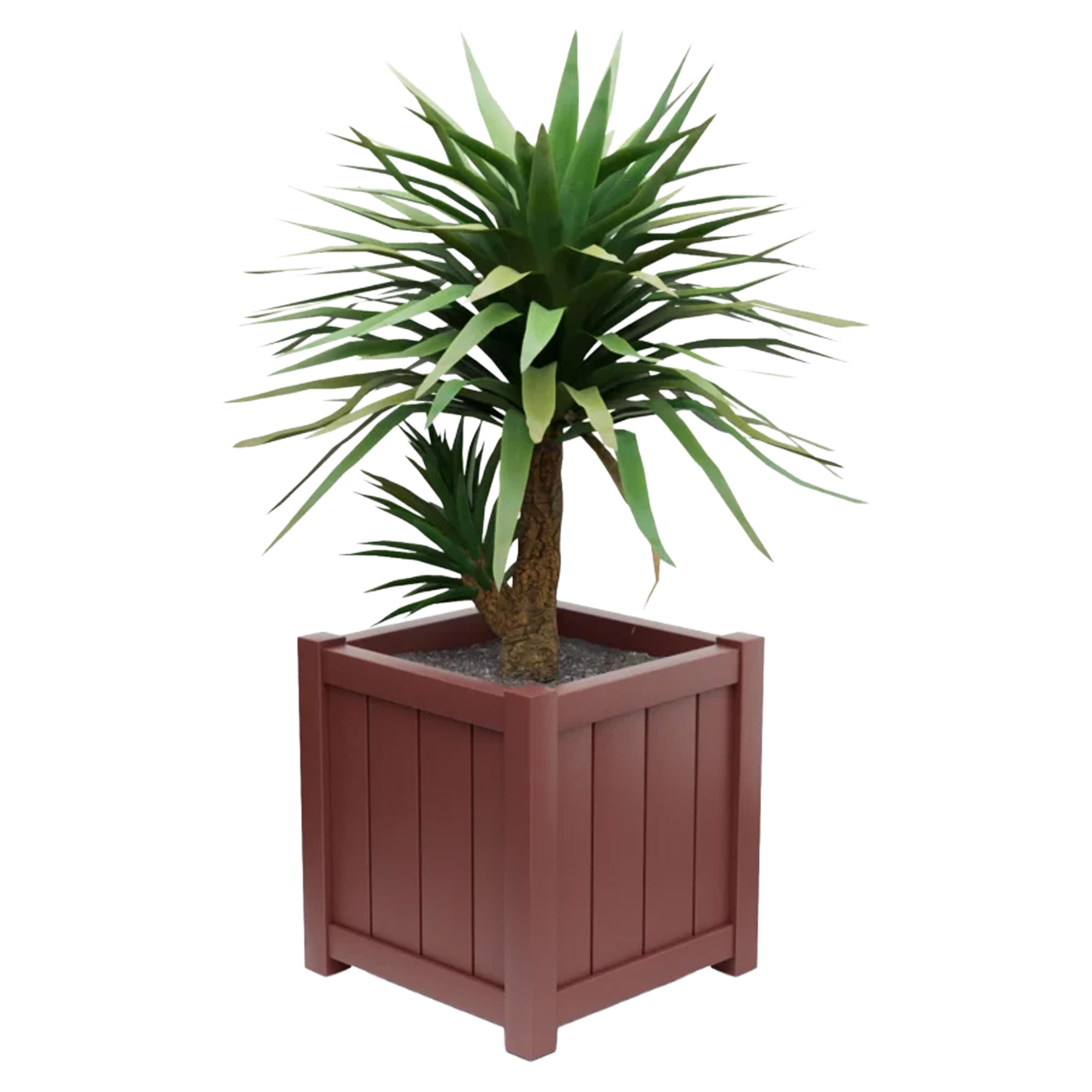 Udendørskrukke Metal Edenbridge Rubinrød 75 cm