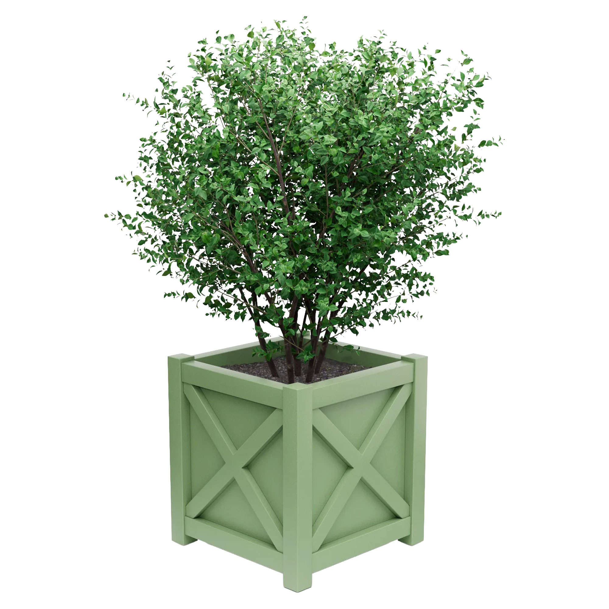 Udendørskrukke Metal Berkley Lysegrøn 60 cm