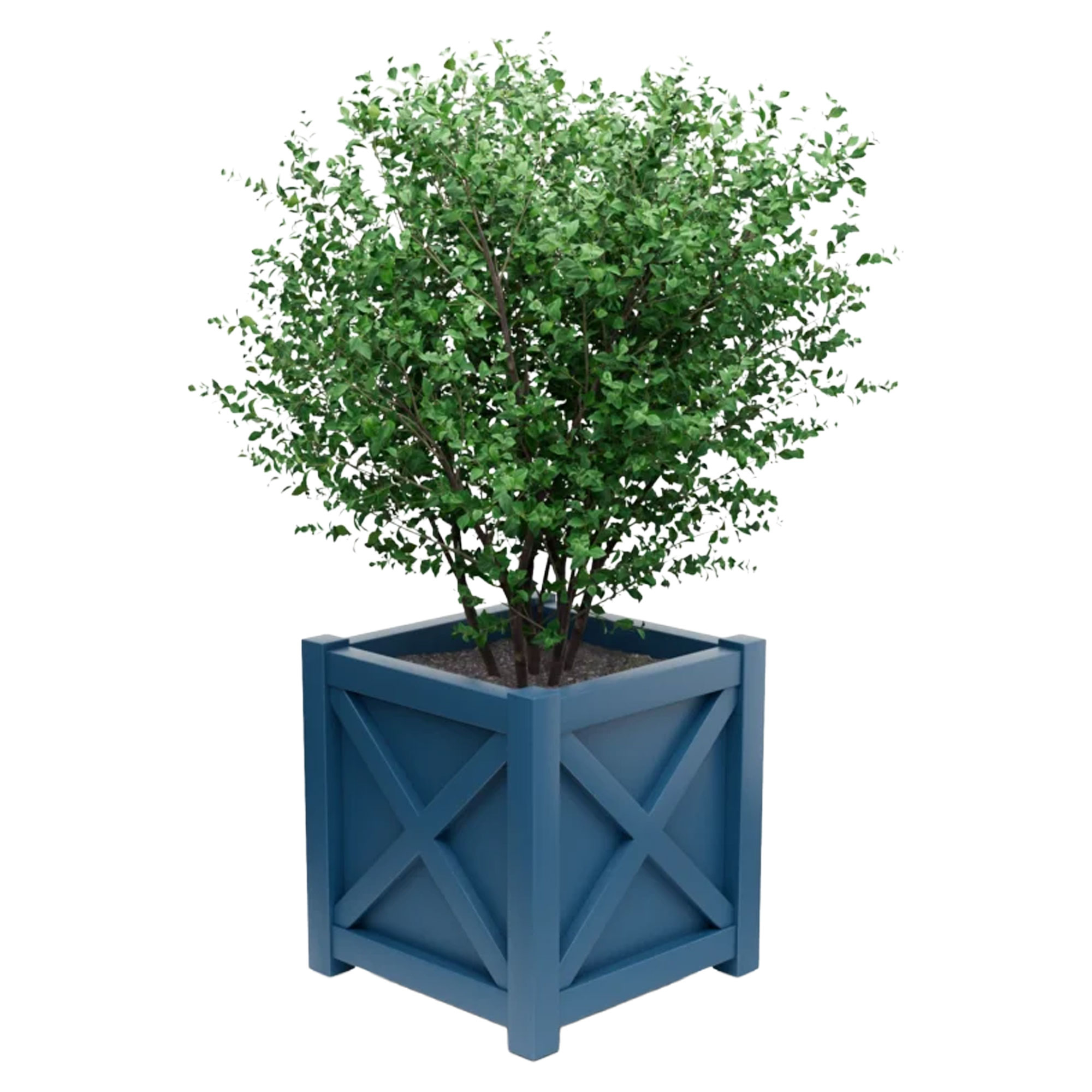 Udendørskrukke Metal Berkley Azurblå 75 cm