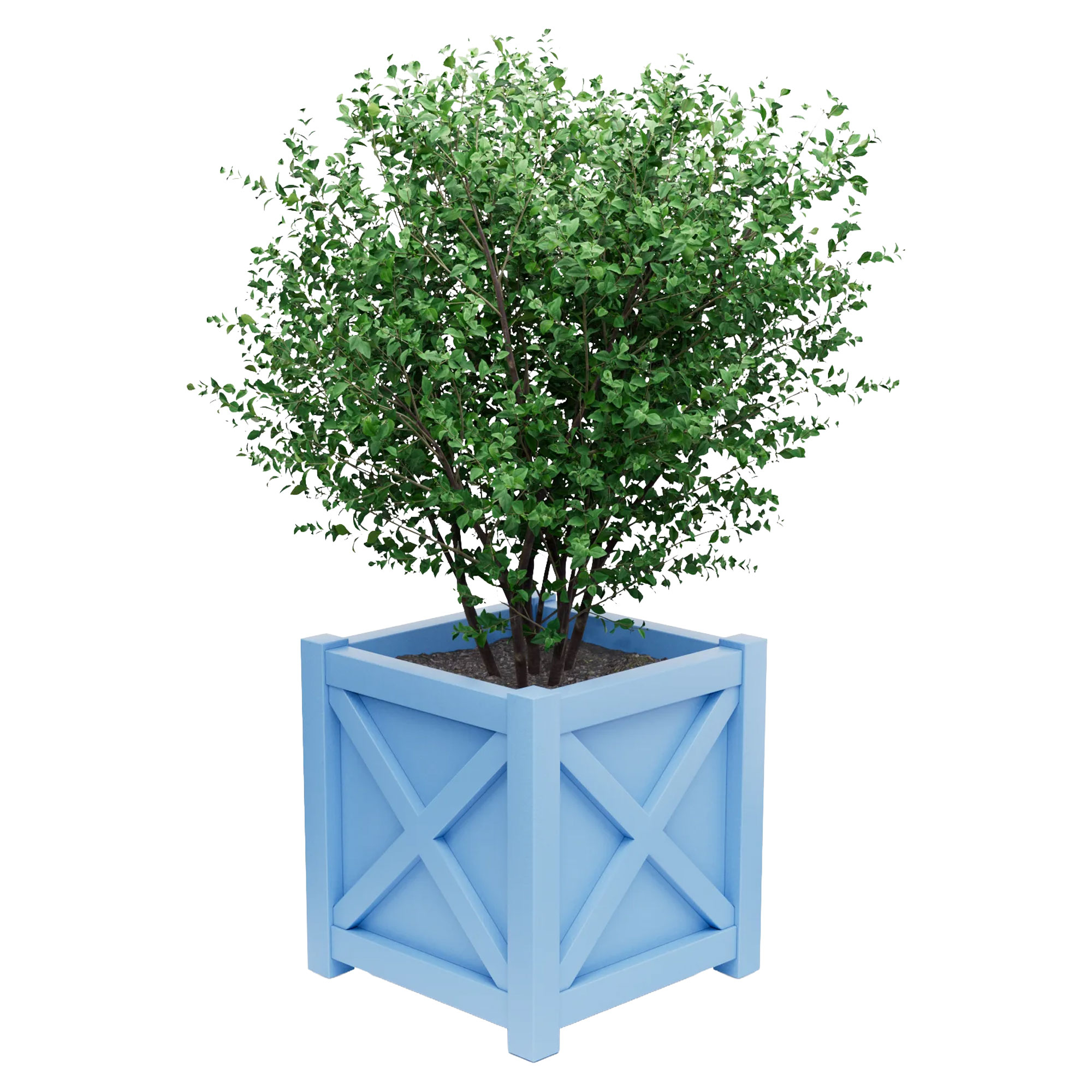 Udendørskrukke Metal Berkley Pastelblå 75 cm