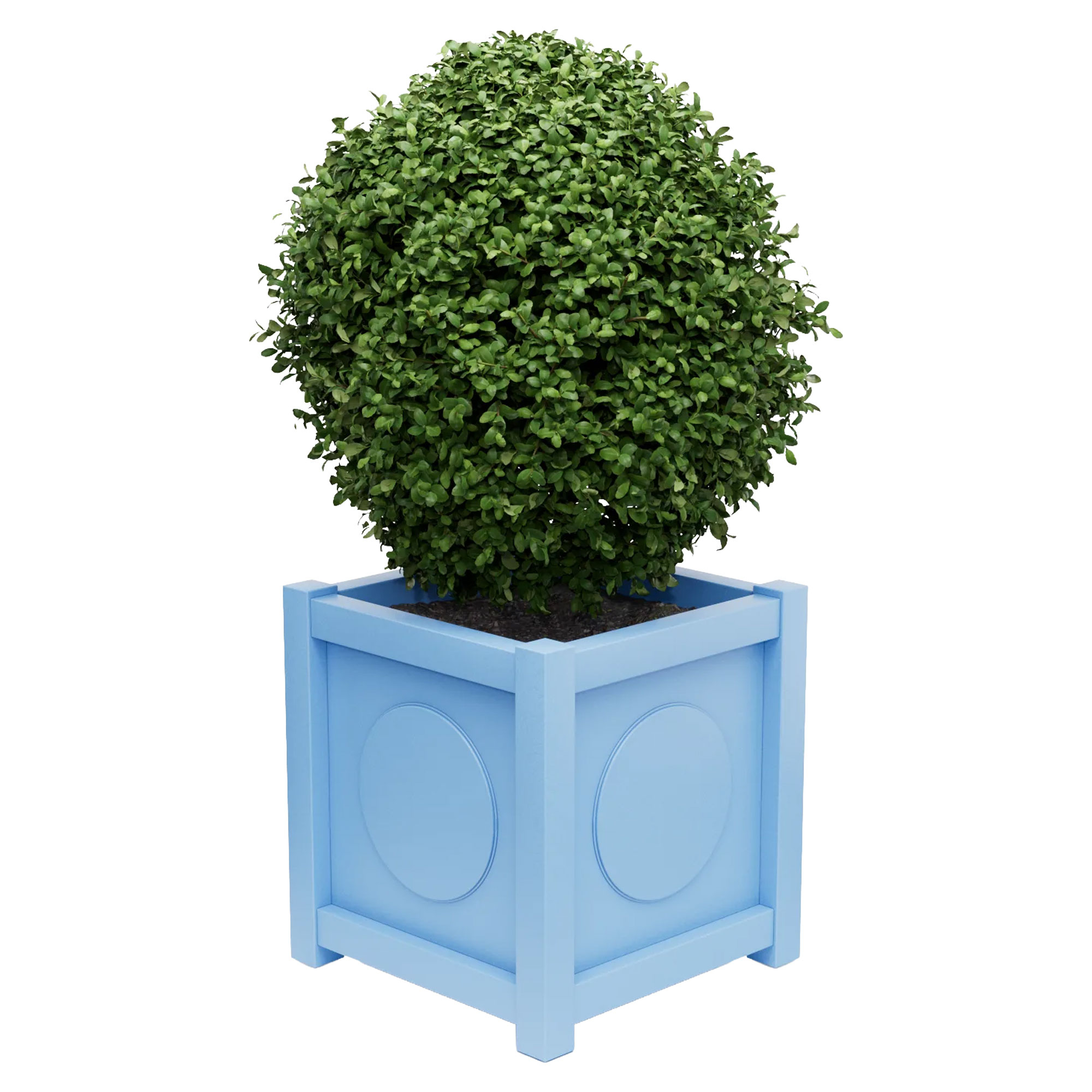 Udendørskrukke Metal Marseille Pastelblå 60 cm