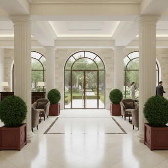 Udendørskrukke Metal <strong>Marseille</strong>  Rubinrød 60 cm