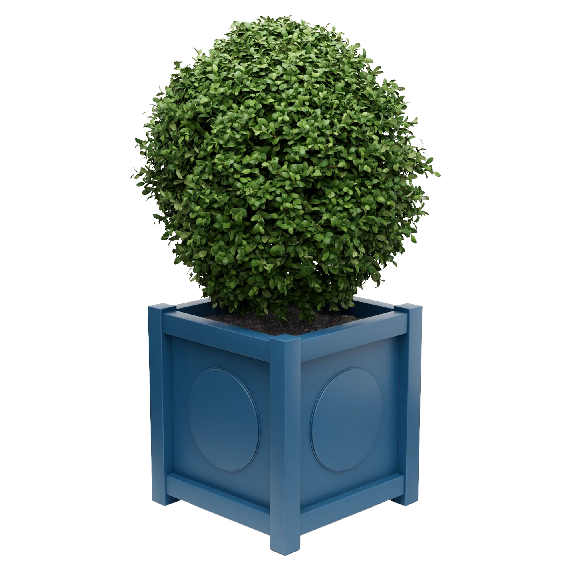 Udendørskrukke Metal Marseille Azurblå 75 cm