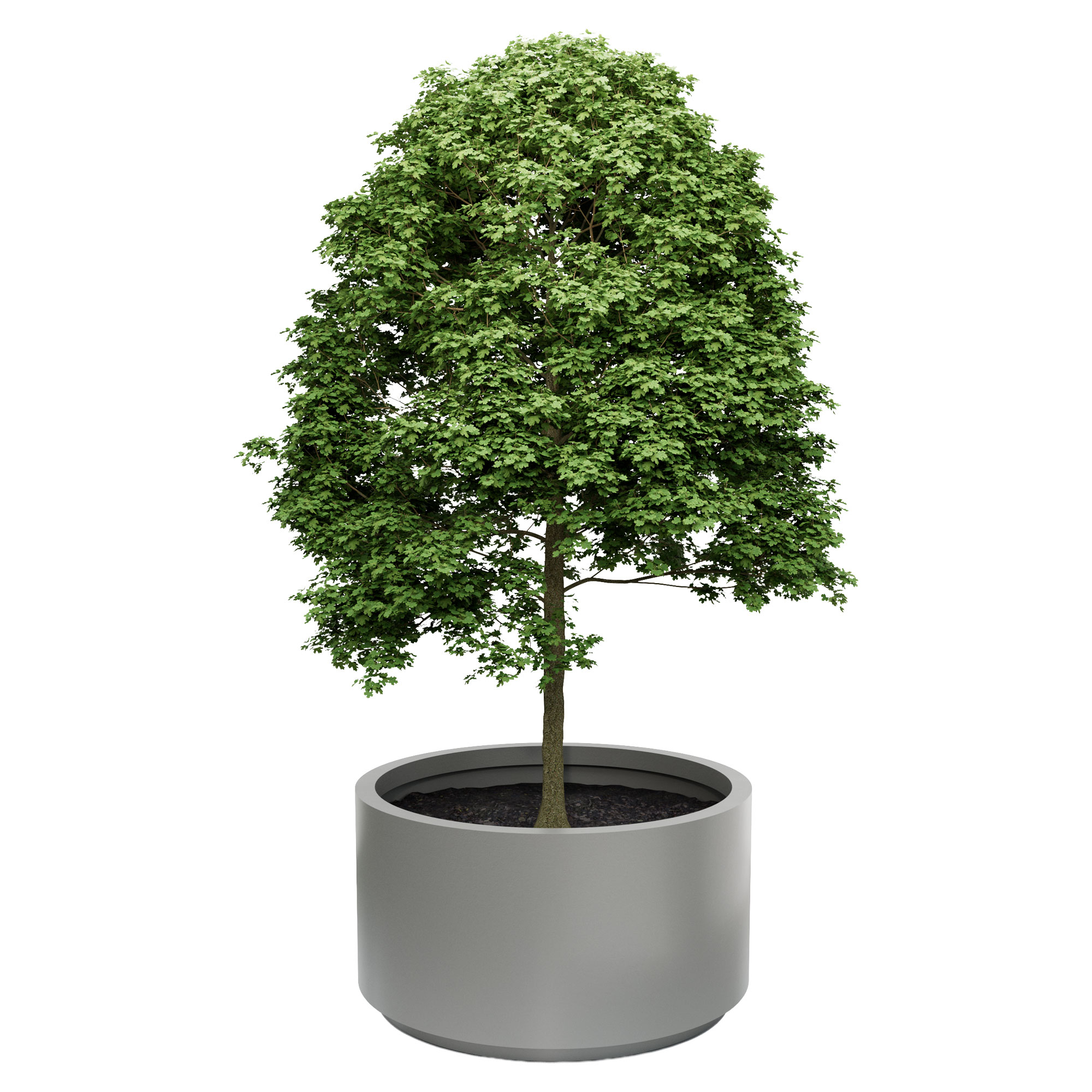 Udendørskrukke Metal Lindholm Støvgrå Ø 100 cm