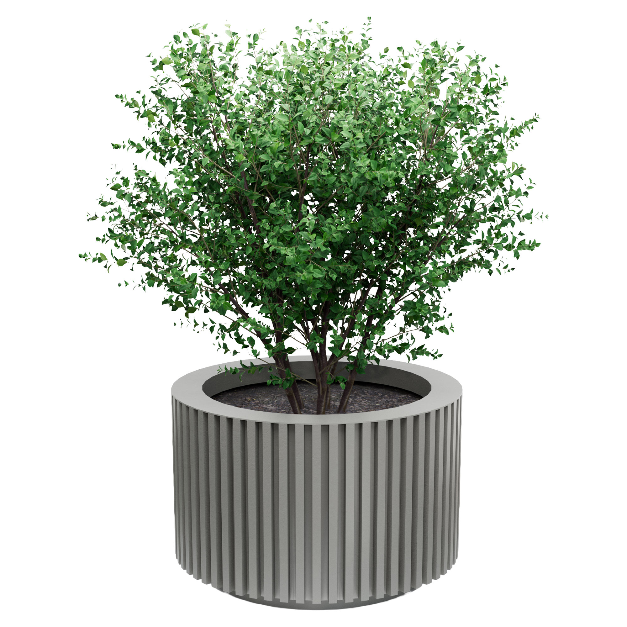 Udendørskrukke Metal Haverhill Støvgrå Ø 76 cm