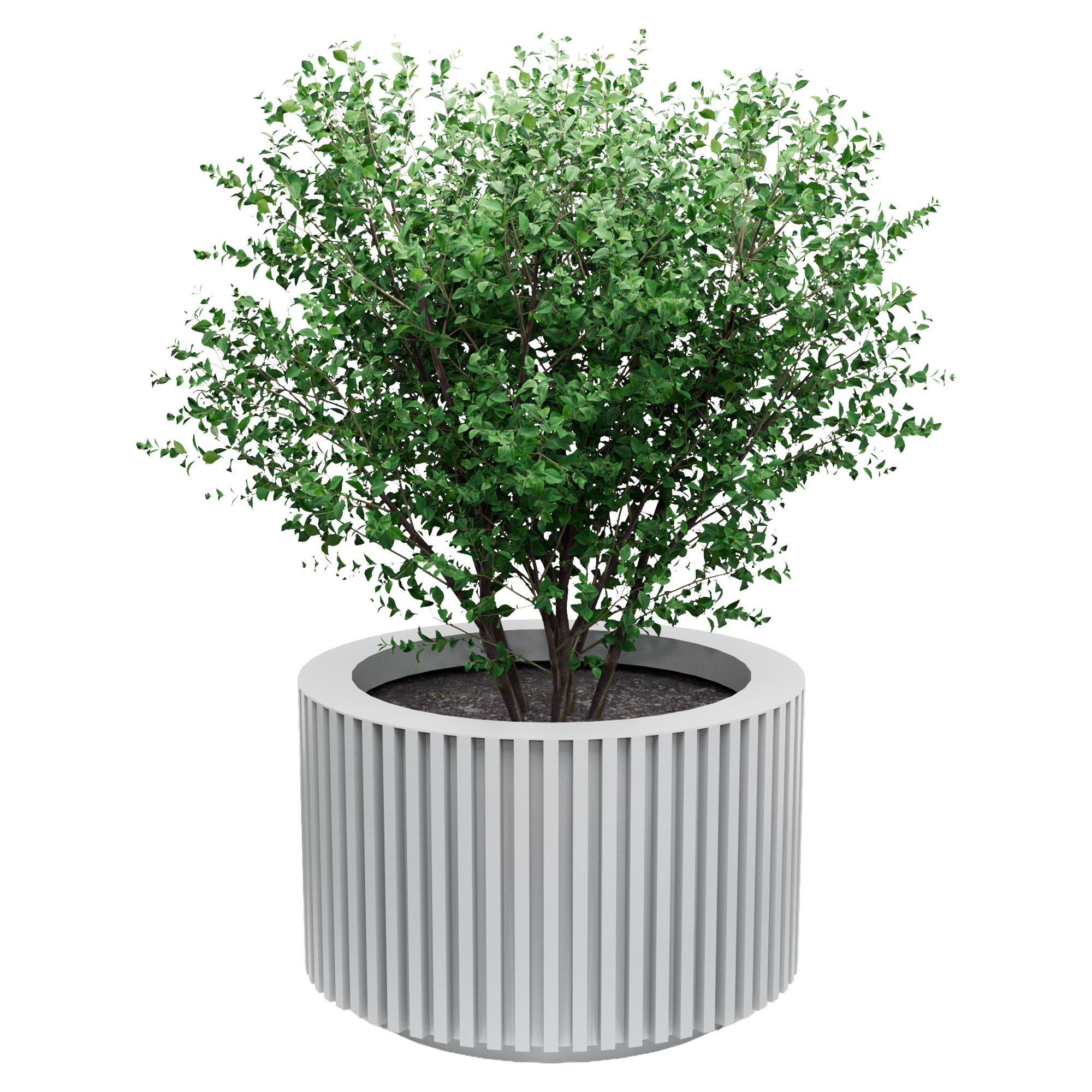 Udendørskrukke Metal Haverhill Grå Ø 76 cm