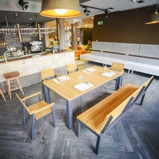 Udendørsbord <strong>Wildfern</strong>  Træ, Sort 160x90 cm