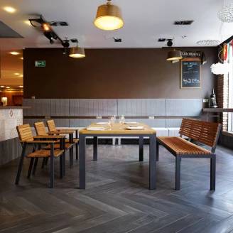 Udendørsbord <strong>Wildfern</strong>  Træ, Sort 160x90 cm