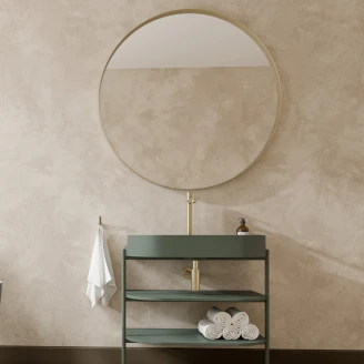 Woood Spejl <strong>Doutzen</strong>  Guld Ø 115 cm