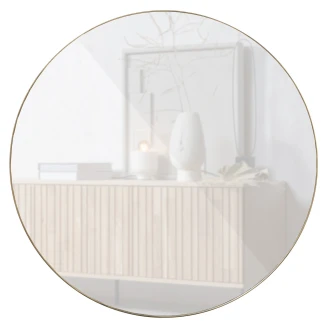 Woood Spejl <strong>Doutzen</strong>  Guld Ø 115 cm