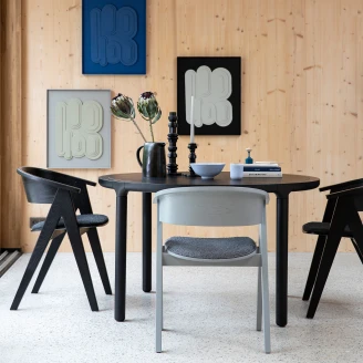 Zuiver Spisebord Ø128 cm <strong>Storm Ny</strong>  Svart
