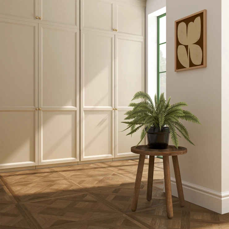 Træklinker Slottsek Mørk Eg Mat 60x60 cm