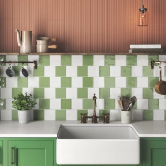 Dune Vægflise <strong>Meknes</strong>  Hvid Blank 13x13 cm