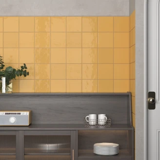 Dune Vægflise <strong>Meknes</strong>  Gul Blank 13x13 cm