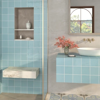 Dune Vægflise <strong>Meknes</strong>  Blå Blank 13x13 cm