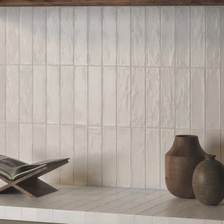 Dune Vægflise <strong>Riad Dune</strong>  Hvid Blank 6x25 cm