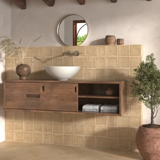 Dune Vægflise <strong>Riad Dune</strong>  Hvede Blank 13x13 cm