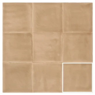 Dune Vægflise <strong>Riad Dune</strong>  Hvede Blank 13x13 cm