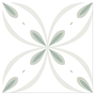 Klinker <strong>Persepolis</strong>  Grøn-Hvid Mat 20x20 cm (Keramik)