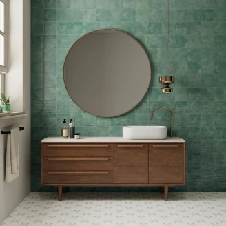 Klinker <strong>Persepolis</strong>  Grøn-Hvid Mat 20x20 cm (Keramik)