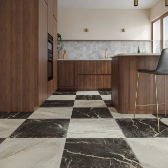 Marmor Klinker <strong>Canterbury</strong>  Midnatssort Mat 60x60 cm