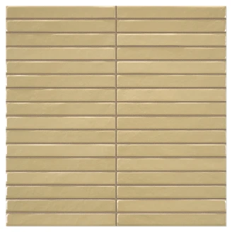 Vægflise <strong>Strimma</strong>  Gul-Pen Mat 35x35 cm