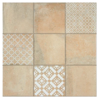 Klinker <strong>Taverna</strong>  Beige-Hvid Mat 45x45 cm