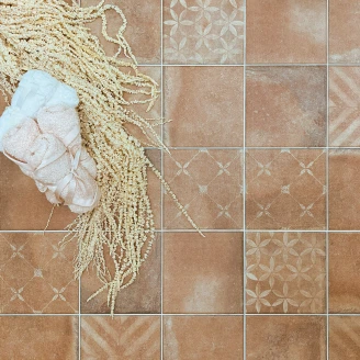 Klinker <strong>Taverna</strong>  Kobberdekoration Mat 45x45 cm