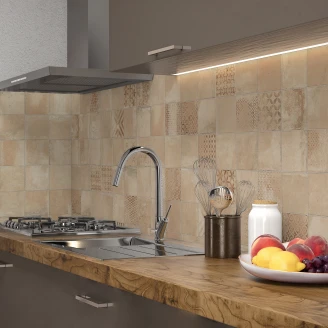 Klinker <strong>Taverna</strong>  Beige Dekor Mat 45x45 cm